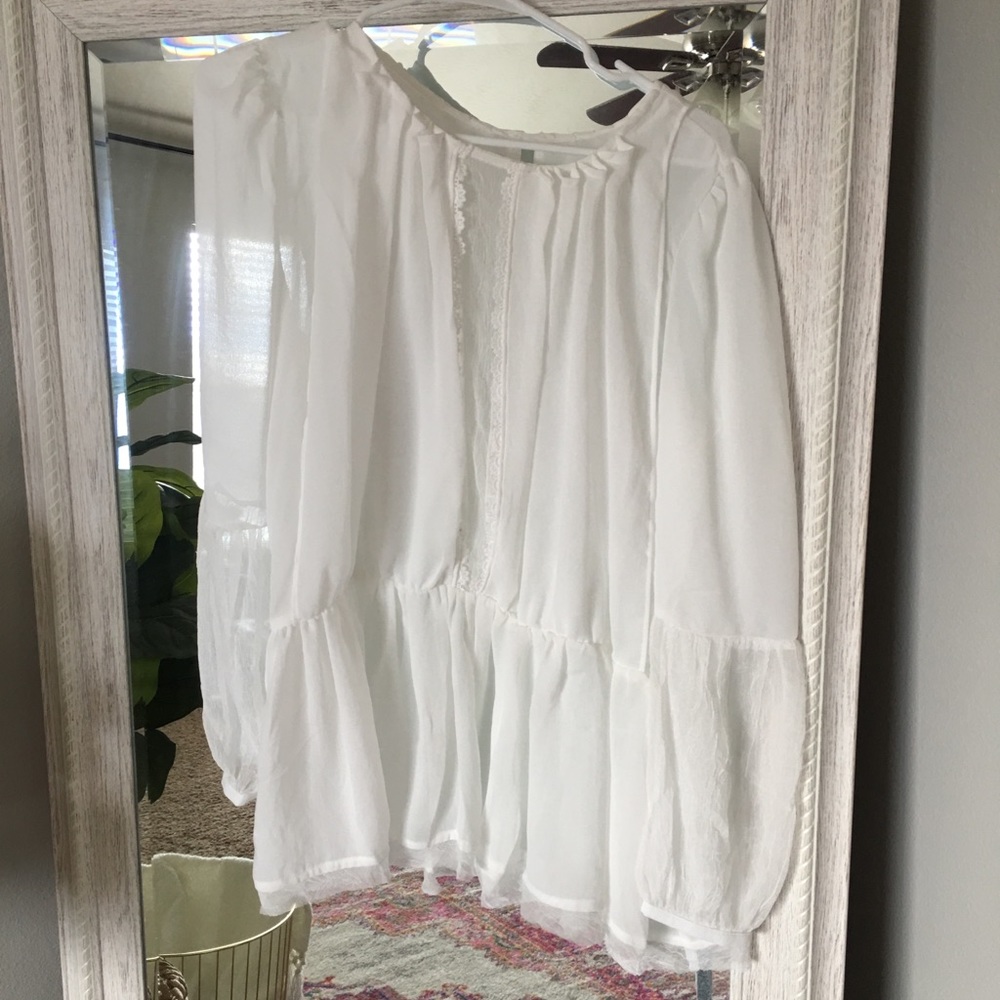 White lace top